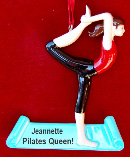 Pilates Christmas Ornament Personalized by RussellRhodes.com
