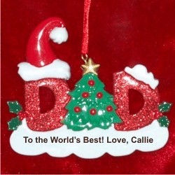 Dad Christmas Ornament Personalized by RussellRhodes.com