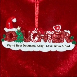 Daughter Christmas Ornament Personalized by Russell Rhodes