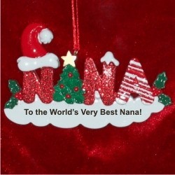 Nana Christmas Ornament Personalized by Russell Rhodes