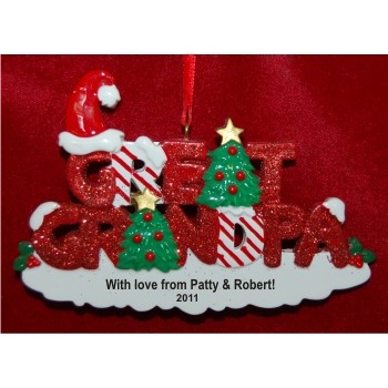 Great Grandpa Christmas Ornament Personalized by RussellRhodes.com