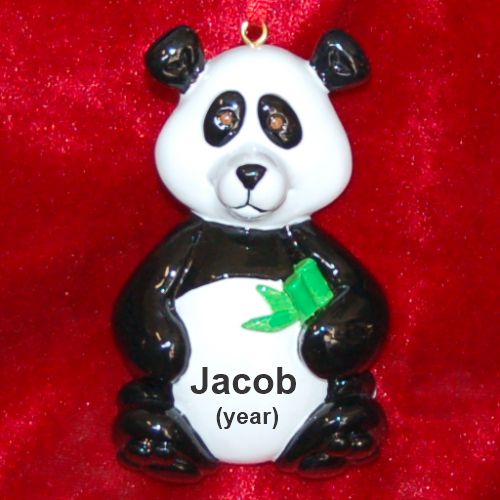 Panda Christmas Ornament Personalized by RussellRhodes.com