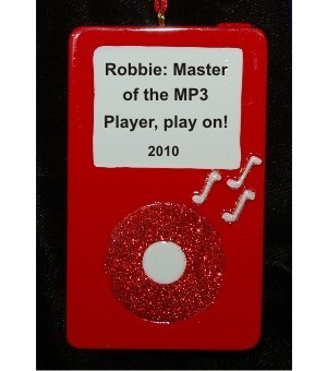 MP3 Player Christmas Ornament Personalized by Russell Rhodes