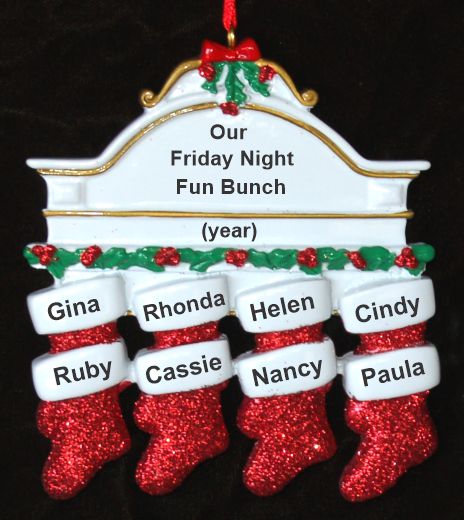 Group Christmas Ornament Hung with Care for 8 Personalized by RussellRhodes.com