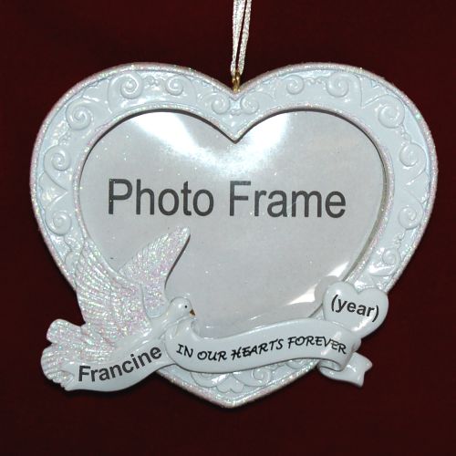 Memorial Christmas Ornament Photo Frame Personalized by RussellRhodes.com