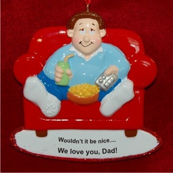 Master of the Remote Christmas Ornament Personalized by Russell Rhodes