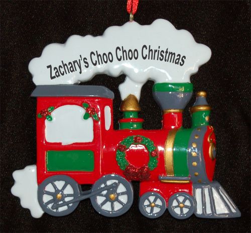 Engine Train Christmas Ornament Personalized by RussellRhodes.com