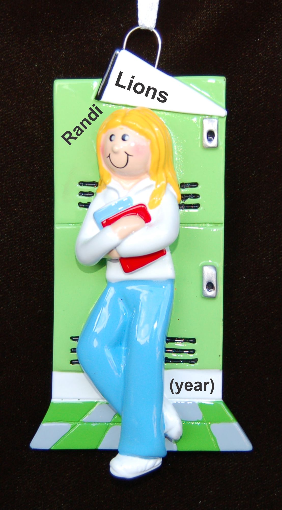 Personalized Teen Christmas Ornament Female Blond Personalized by Russell Rhodes