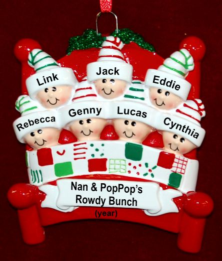 Grandparents Christmas Ornament for 7 Grandkids Warm & Cozy  Personalized by RussellRhodes.com