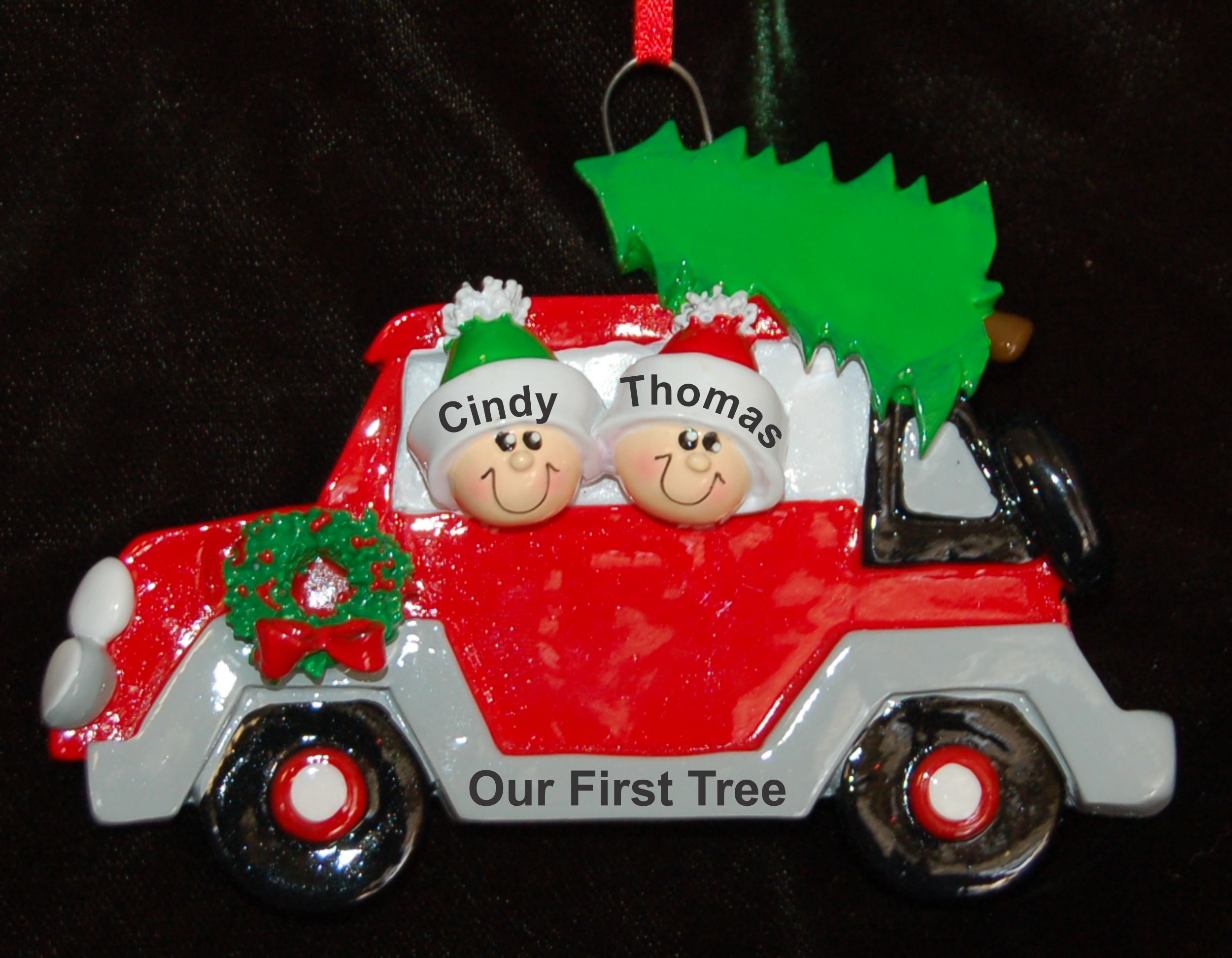 Personalized Couples Christmas Ornament Let's Get the Tree  Personalized by Russell Rhodes