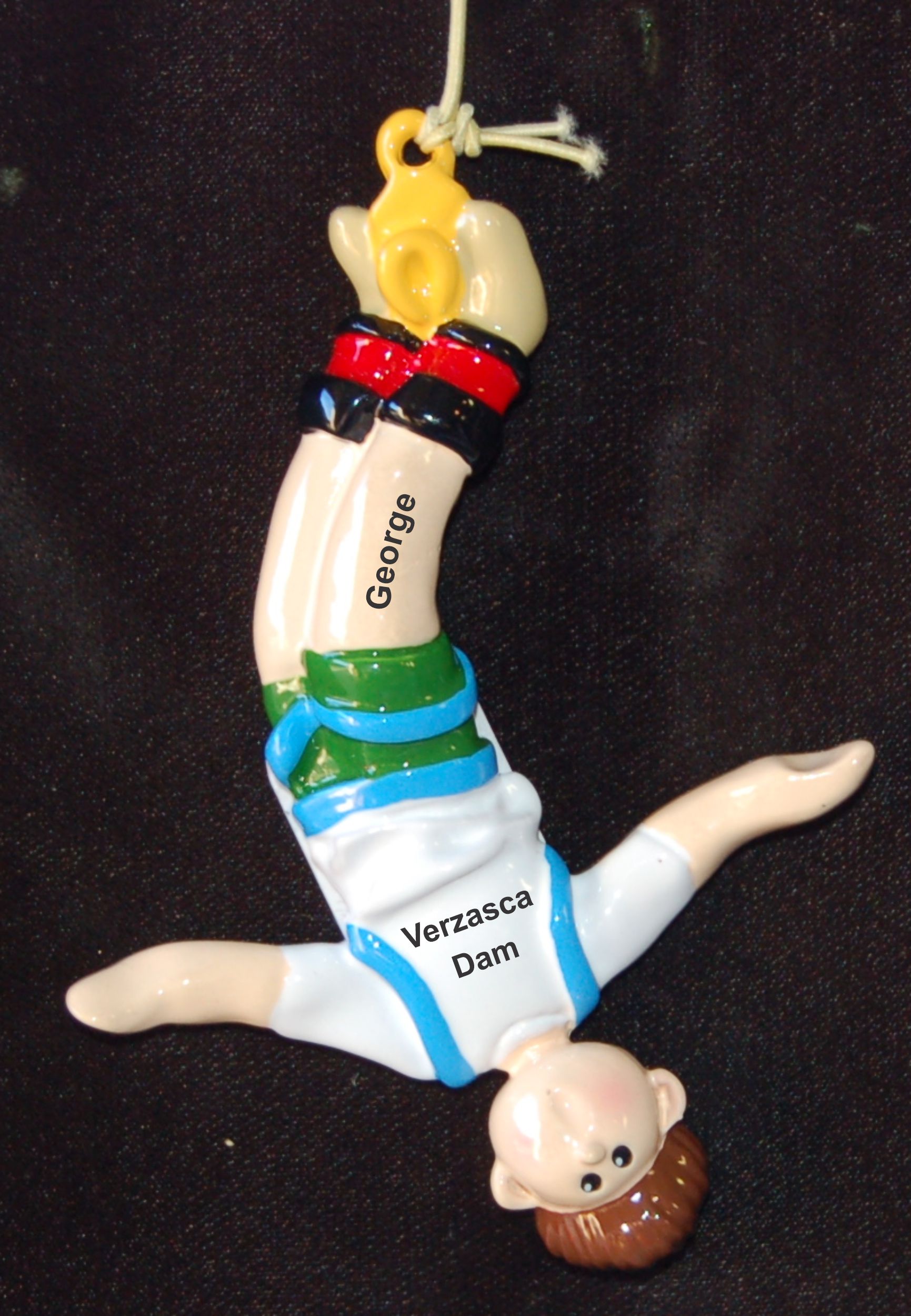 Bungee Jump Christmas Ornament Male Personalized by RussellRhodes.com