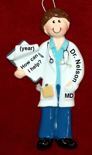 Doctor Christmas Ornament Female Personalized by RussellRhodes.com