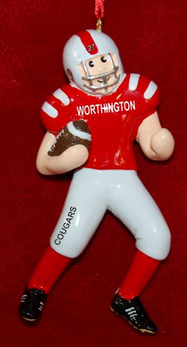 Football Christmas Ornament Fast & Fun Personalized by RussellRhodes.com