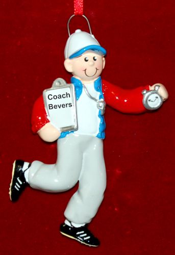 Coach Christmas Ornament Male Personalized by RussellRhodes.com
