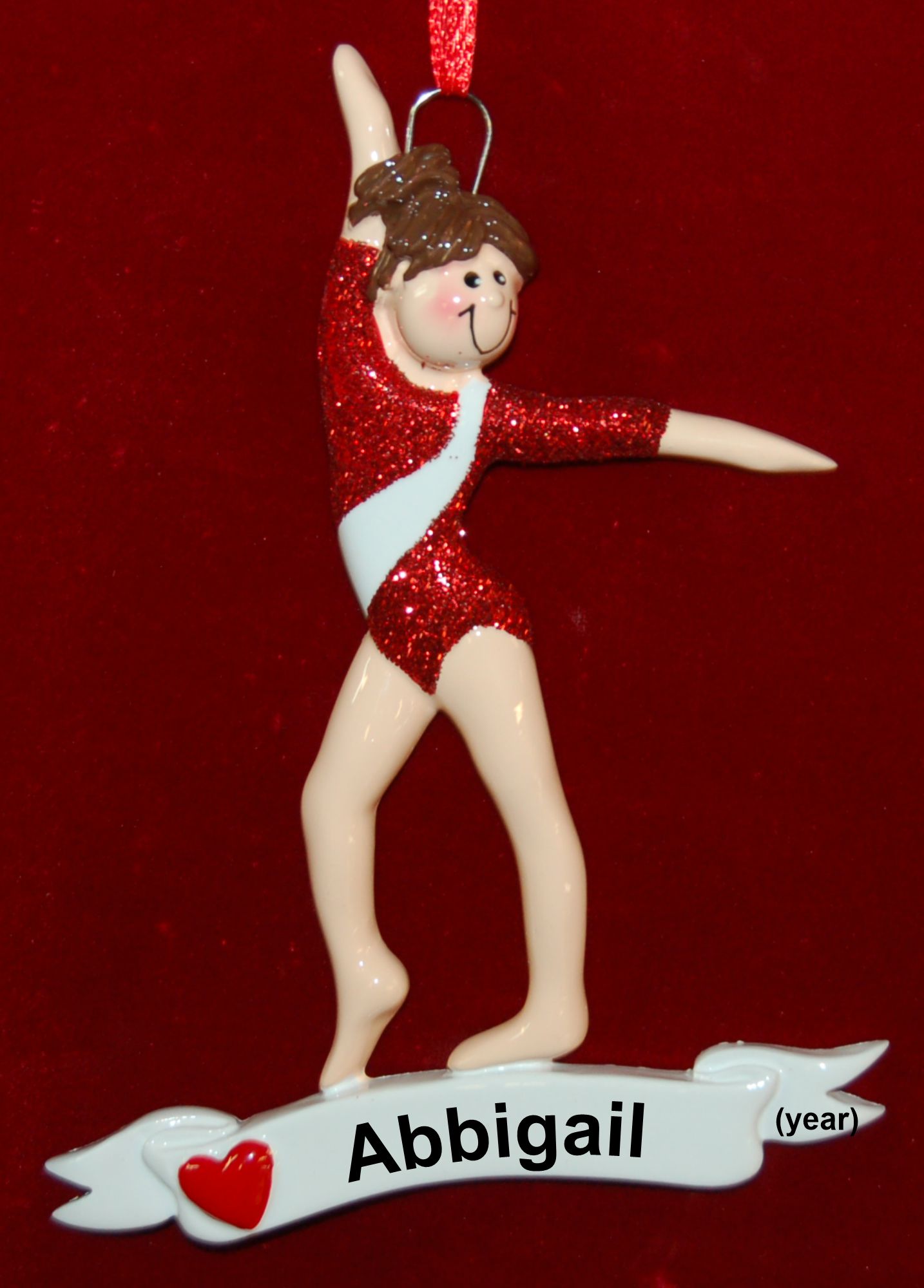 Gymnast Christmas Ornament Extraordinaire Personalized by RussellRhodes.com