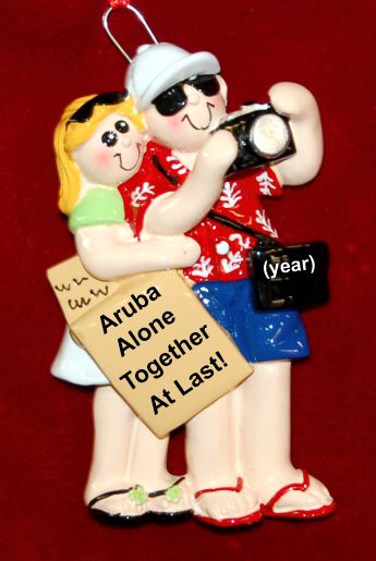Travel Christmas Ornament for Couple Personalized FREE by Russell Rhodes