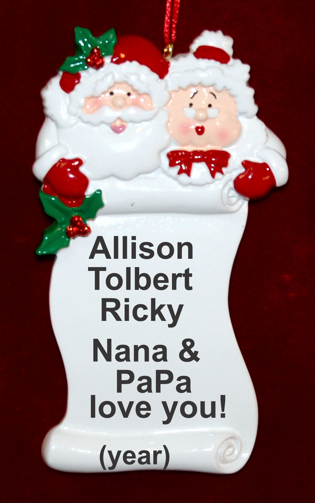 Nana's Good List Christmas Ornament up to 3 Personalized by RussellRhodes.com