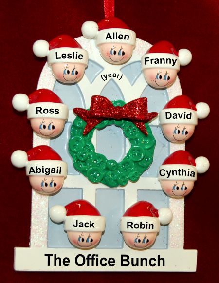 Large Group Christmas Ornament Holiday Cheer for 9 Personalized by RussellRhodes.com