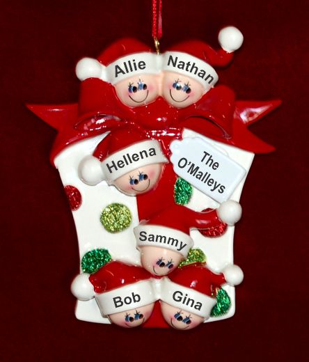 Family Christmas Ornament Xmas Gift for 6 Personalized by RussellRhodes.com