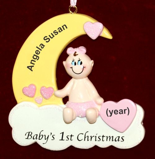 Baby Christmas Ornament Sweet Girl Personalized FREE by Russell Rhodes