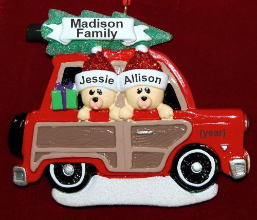 Couple Christmas Ornament Woody for 2 Personalized by RussellRhodes.com