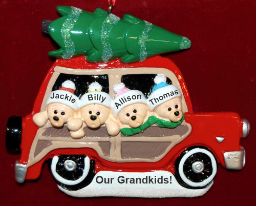 Grandparents Christmas Ornament Woody 4 Grandkids Personalized by RussellRhodes.com