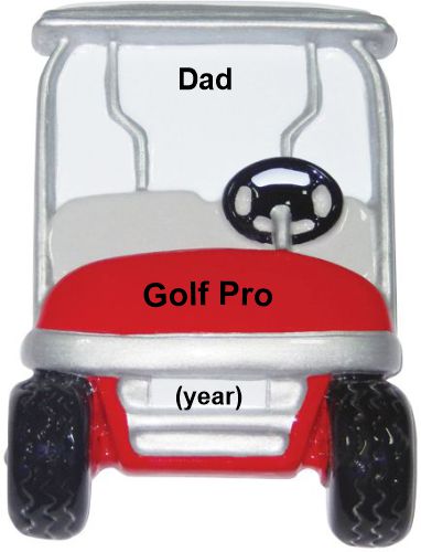 Dad Christmas Ornament On the Links Personalized by RussellRhodes.com