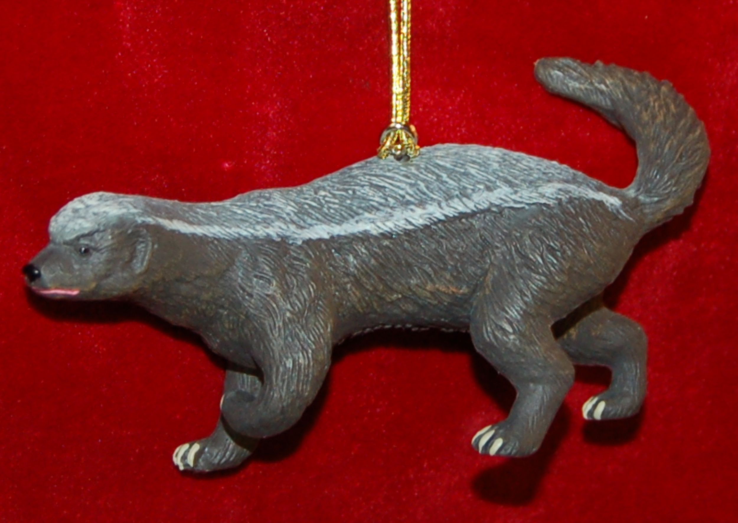 Personalized Honey Badger Christmas Ornament by Russell Rhodes