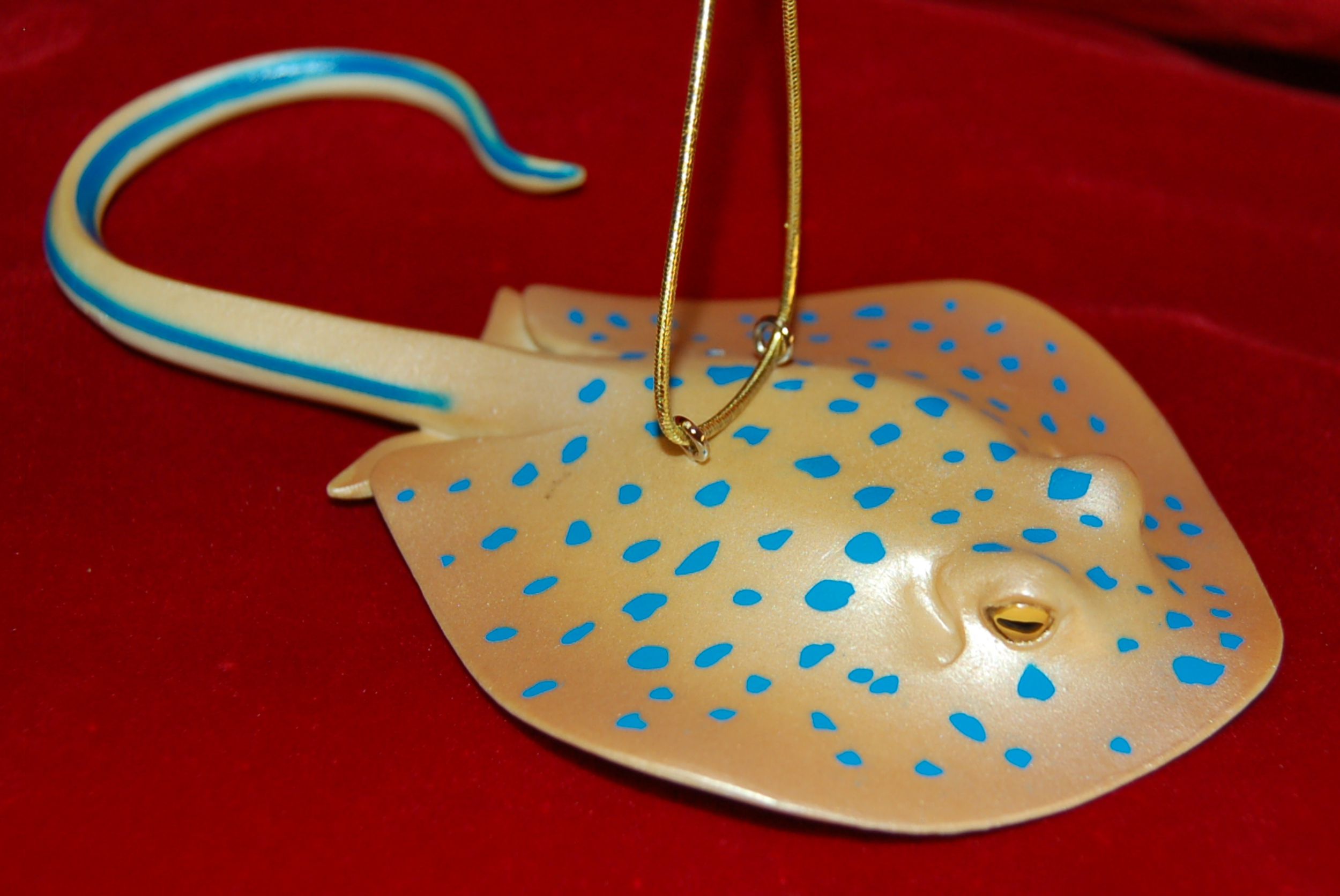 Personalized Sting Ray Christmas Ornament by Russell Rhodes