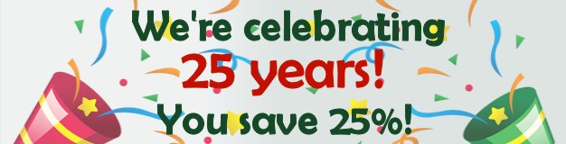 save 25 percent