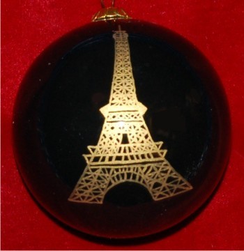 Eiffel Tower Custom Ornament