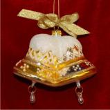 Gold Bells Glass Christmas Ornament Personalized by Russell Rhodes