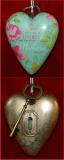 Mother's Art Heart Christmas Ornament Personalized by Russell Rhodes