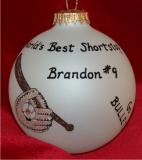 Our Baseball Star Christmas Ornament Personalized by Russell Rhodes