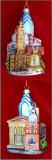 Cheese Steak Fame: Phildelphia Citycape Christmas Ornament Personalized by Russell Rhodes