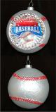 Baseball Reflector Christmas Ornament Personalized by Russell Rhodes