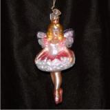 Sugar Plum Ballerina Glass Christmas Ornament Personalized by Russell Rhodes