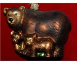Bear with Cubs Personalized Christmas Ornament Personalized by Russell Rhodes