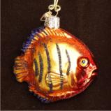 Flaming Angel Fish Christmas Ornament Personalized by Russell Rhodes