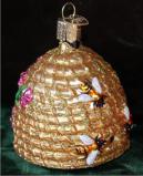 Bee Skep Christmas Ornament Personalized by Russell Rhodes