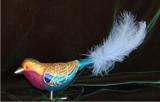 Pink-Breasted Roller with Lilac Tail Christmas Ornament Personalized by Russell Rhodes
