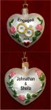 Wed Heart Christmas Ornament Personalized by RussellRhodes.com