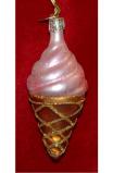 Ice Cream Delights Glass Christmas Ornament Personalized by Russell Rhodes