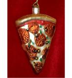 Pizza! Glass Christmas Ornament Personalized by Russell Rhodes