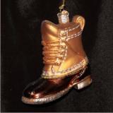 Field Boot Glass Christmas Ornament Personalized by RussellRhodes.com