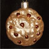 Chocolate Chip Cookie Glass Christmas Ornament Personalized by Russell Rhodes