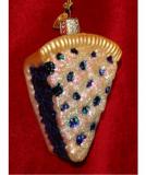 Blueberry Pie Glass Christmas Ornament Personalized by Russell Rhodes