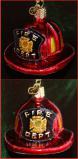 Fireman's Helmet Christmas Ornament Personalized by RussellRhodes.com