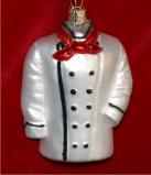 Chef's Coat Christmas Ornament Personalized by Russell Rhodes