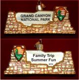 Grand Canyon National Park Christmas Ornament Personalized Personalized by Russell Rhodes
